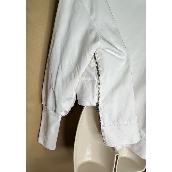 KF/KaufmanFranco Collective White Cropped Faux Fur Collar Jacket XS - Picture 10 of 14